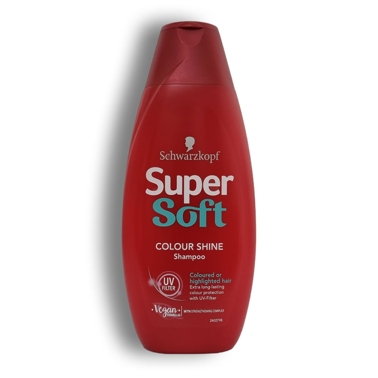 شامپو سوپر سافت شوارتزکف مدل COLOUR SHINE مناسب موی رنگ شده SCHWARZKOPF SUPER SOFT COLOUR SHINE SHAMPOO